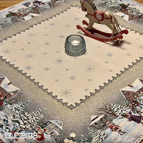 Nappe et écharpe en tapisserie WINTER JOY