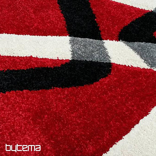Tapis en pièces PORTLAND CARVED rouge