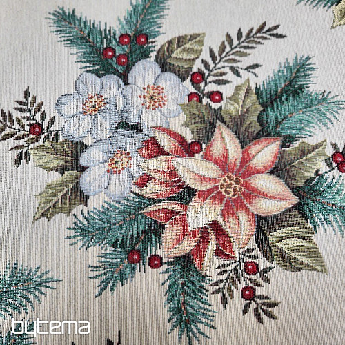 Tissu à tapisserie BOUQUET DE NOËL