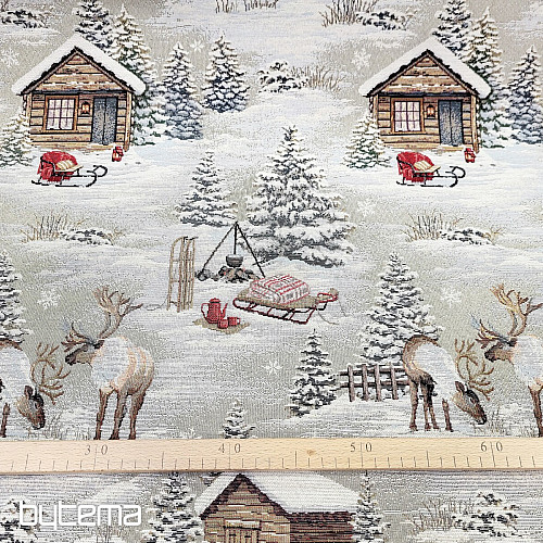 Tissu à tapisserie PAYSAGE D&#39;HIVER