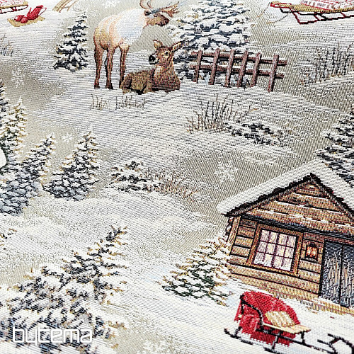 Tissu à tapisserie PAYSAGE D&#39;HIVER