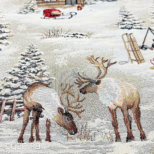 Tissu à tapisserie PAYSAGE D&#39;HIVER