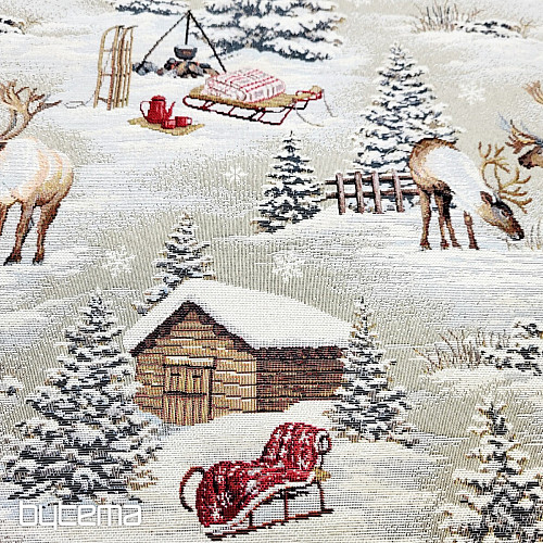 Tissu à tapisserie PAYSAGE D&#39;HIVER