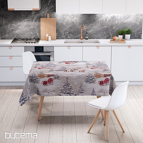 Tissu à tapisserie PAYSAGE D&#39;HIVER