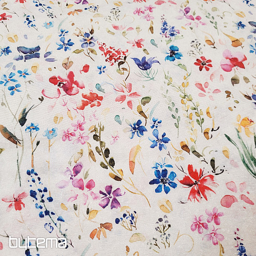 Tissu décoratif FLEURS DE CALA