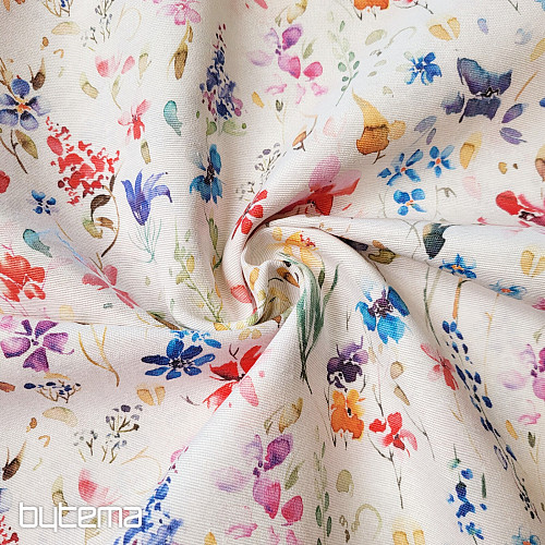Tissu décoratif FLEURS DE CALA