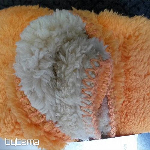 couverture Mouton-mouton 150/200 orange/crème
