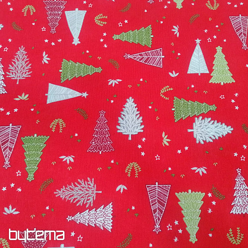 Tissu de décoration de Noël ARBRES