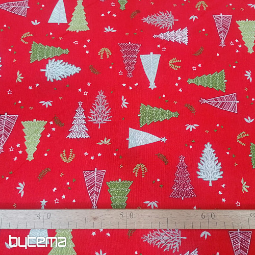 Tissu de décoration de Noël ARBRES