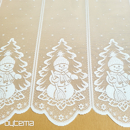 Rideau jacquard NOËL pour le vitrail SNOWMAN