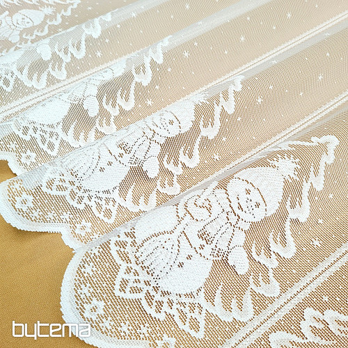 Rideau jacquard NOËL pour le vitrail SNOWMAN