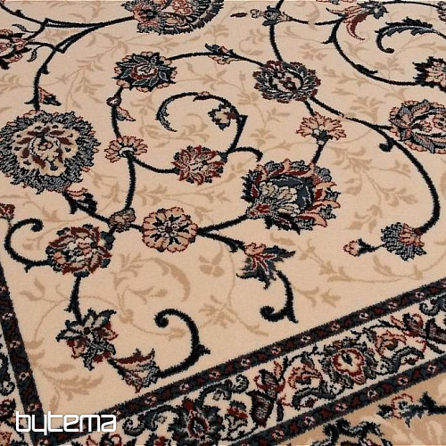 Tapis classique en laine ORIENT crème et bleu