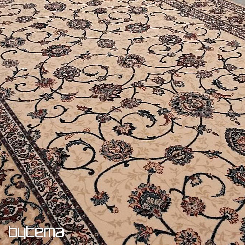 Tapis classique en laine ORIENT crème et bleu