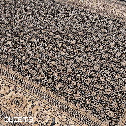Tapis classique en laine ORIENT bleu motif all-over