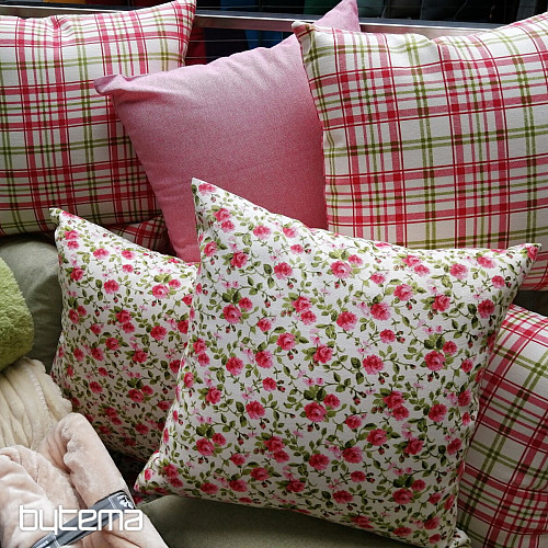 tissu de décoration LAURA - carreaux roses