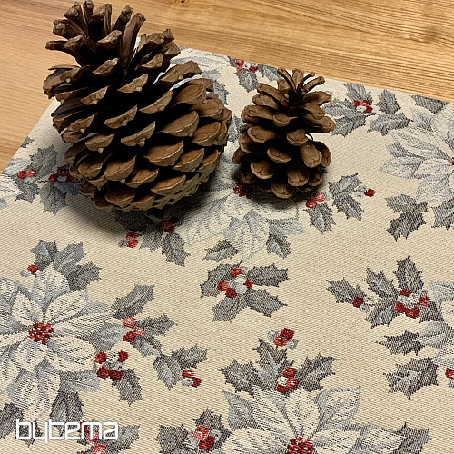 Nappe de Noël ÉTOILE DE NOËL ARGENT