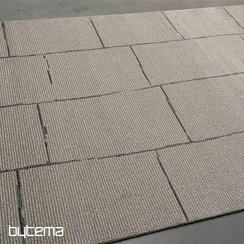 Tapis design en laine PERLA géo