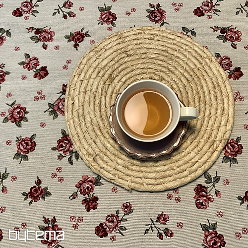 Nappe et foulard en tapisserie EDEN ROSES