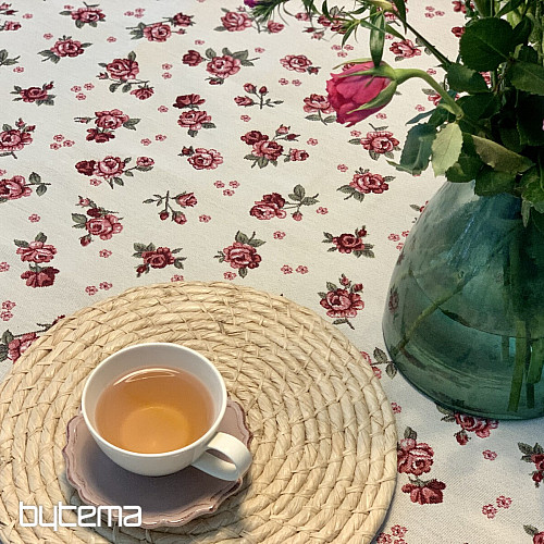 Nappe et foulard en tapisserie EDEN ROSES