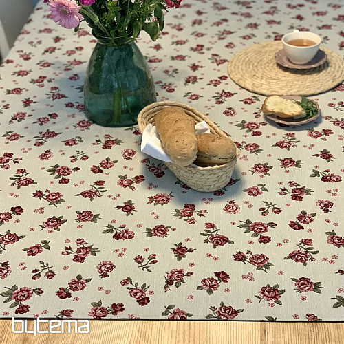 Nappe et foulard en tapisserie EDEN ROSES