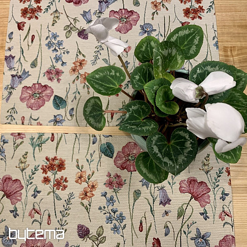 Nappe et écharpe en tapisserie BLOOMING MEADOW