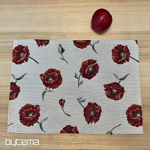 Nappe tapisserie LOUP COQUELICOT