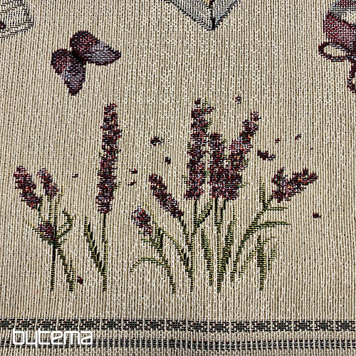 Nappe et châle tapisserie lavande Provence