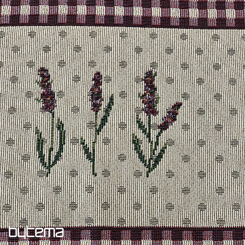 Nappe et châle tapisserie lavande Provence