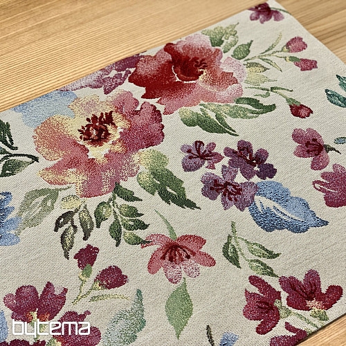 Nappe tapisserie FLEURS PASTEL