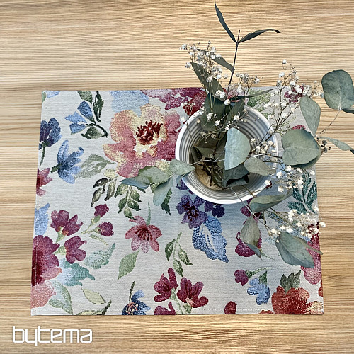 Nappe tapisserie FLEURS PASTEL