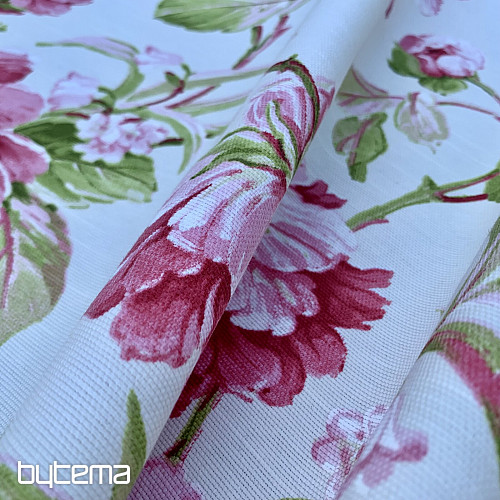 Nappe LAURA - grandes fleurs roses