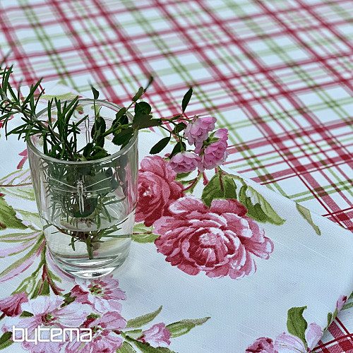 Nappe LAURA - carreaux roses