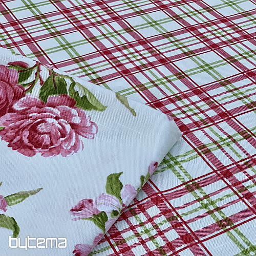 Nappe LAURA - carreaux roses