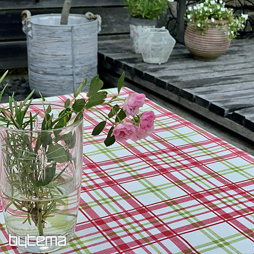 Nappe LAURA - carreaux roses