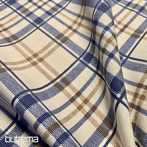 Nappe LAURA - carreaux bleus