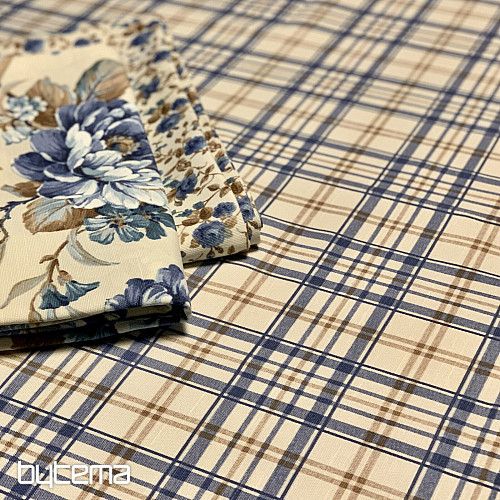 Nappe LAURA - carreaux bleus