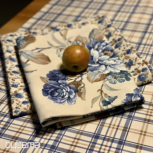 Nappe LAURA - carreaux bleus