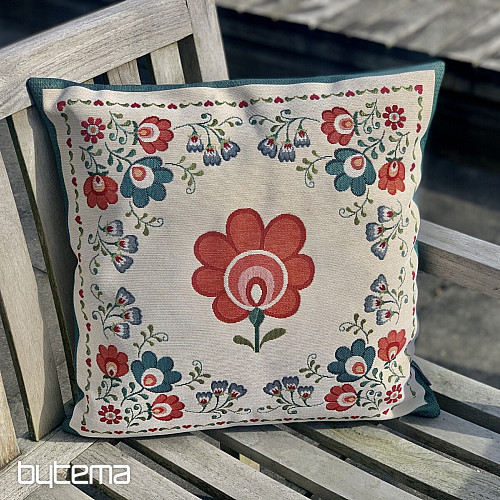 Housse de coussin tapisserie FOLKLOR