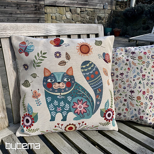 Housse de coussin tapisserie ANIMAUX CHEERFUL 1