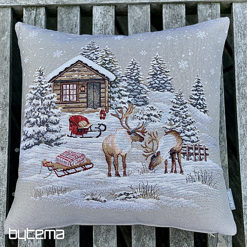 Housse tapisserie de Noël PAYSAGE D&#39;HIVER