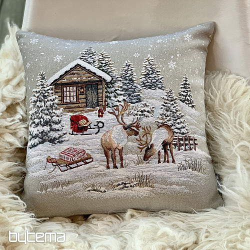 Housse tapisserie de Noël PAYSAGE D&#39;HIVER