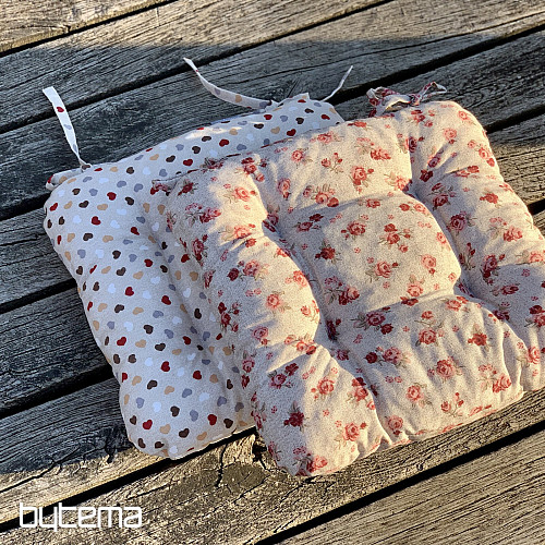 Coussins de chaise ROSES rouge