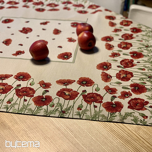 Nappe et foulard tapisserie POPPY