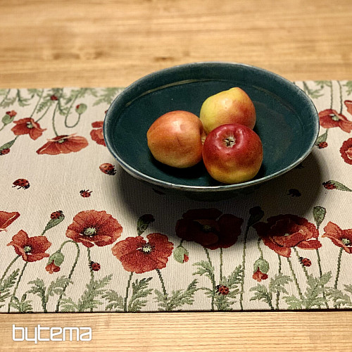 Nappe et foulard tapisserie POPPY