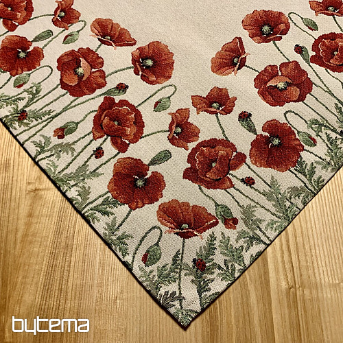 Nappe et foulard tapisserie POPPY