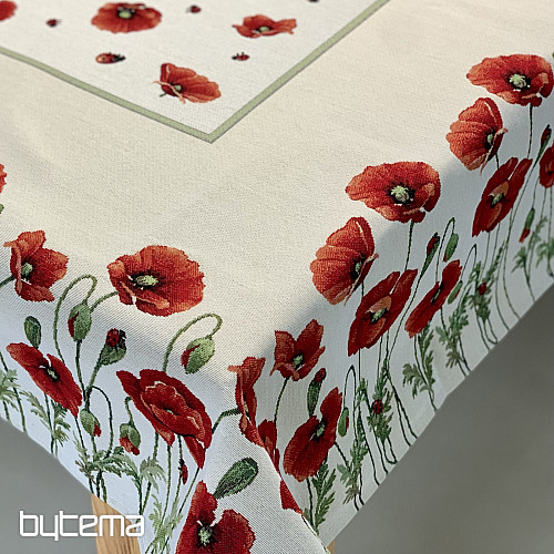 Nappe et foulard tapisserie POPPY