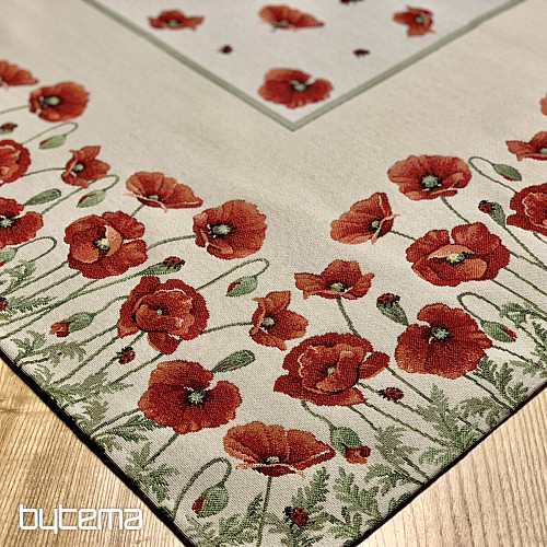 Nappe et foulard tapisserie POPPY