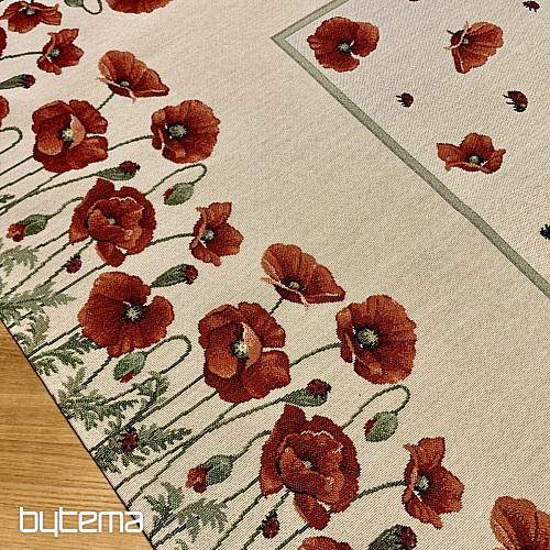 Nappe et foulard tapisserie POPPY
