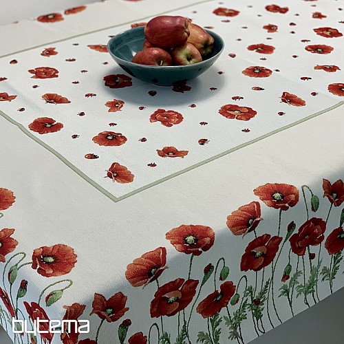 Nappe et foulard tapisserie POPPY