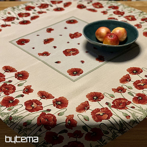 Nappe et foulard tapisserie POPPY